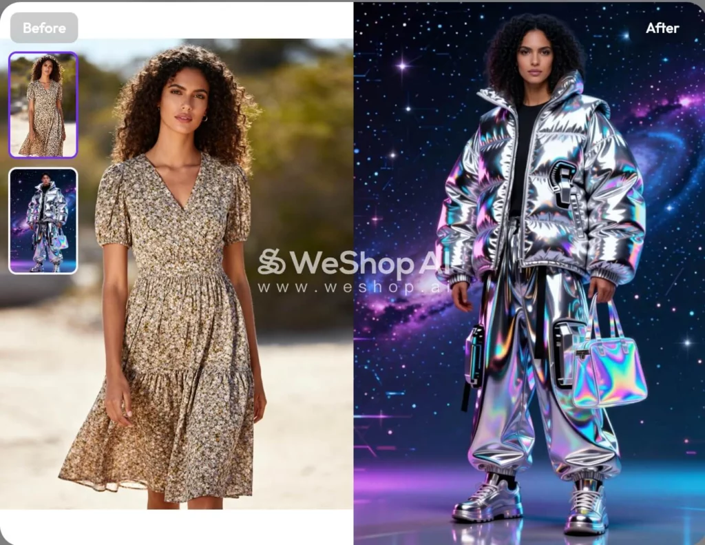 ai clothing remover image generated on weshop ai