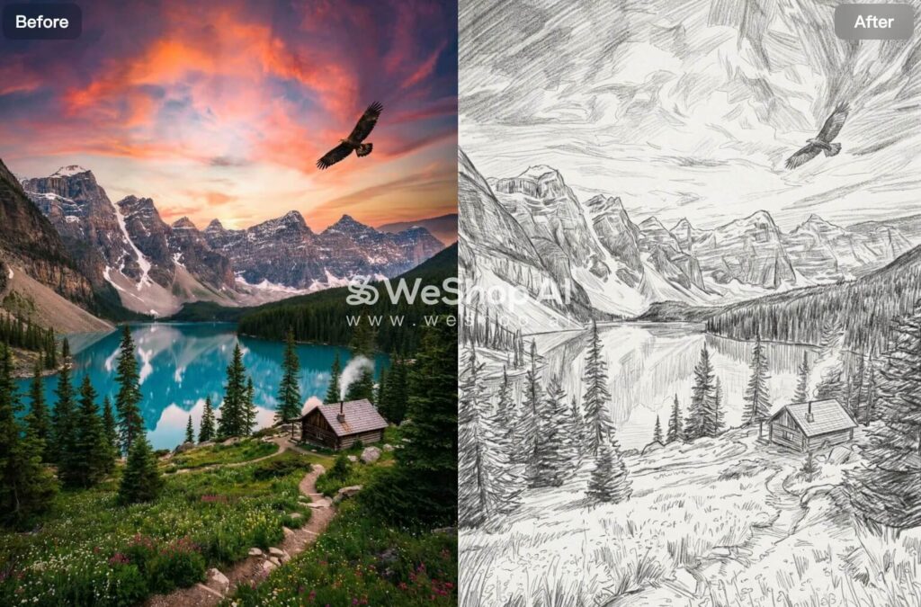 Sketch Converter by WeShop AI