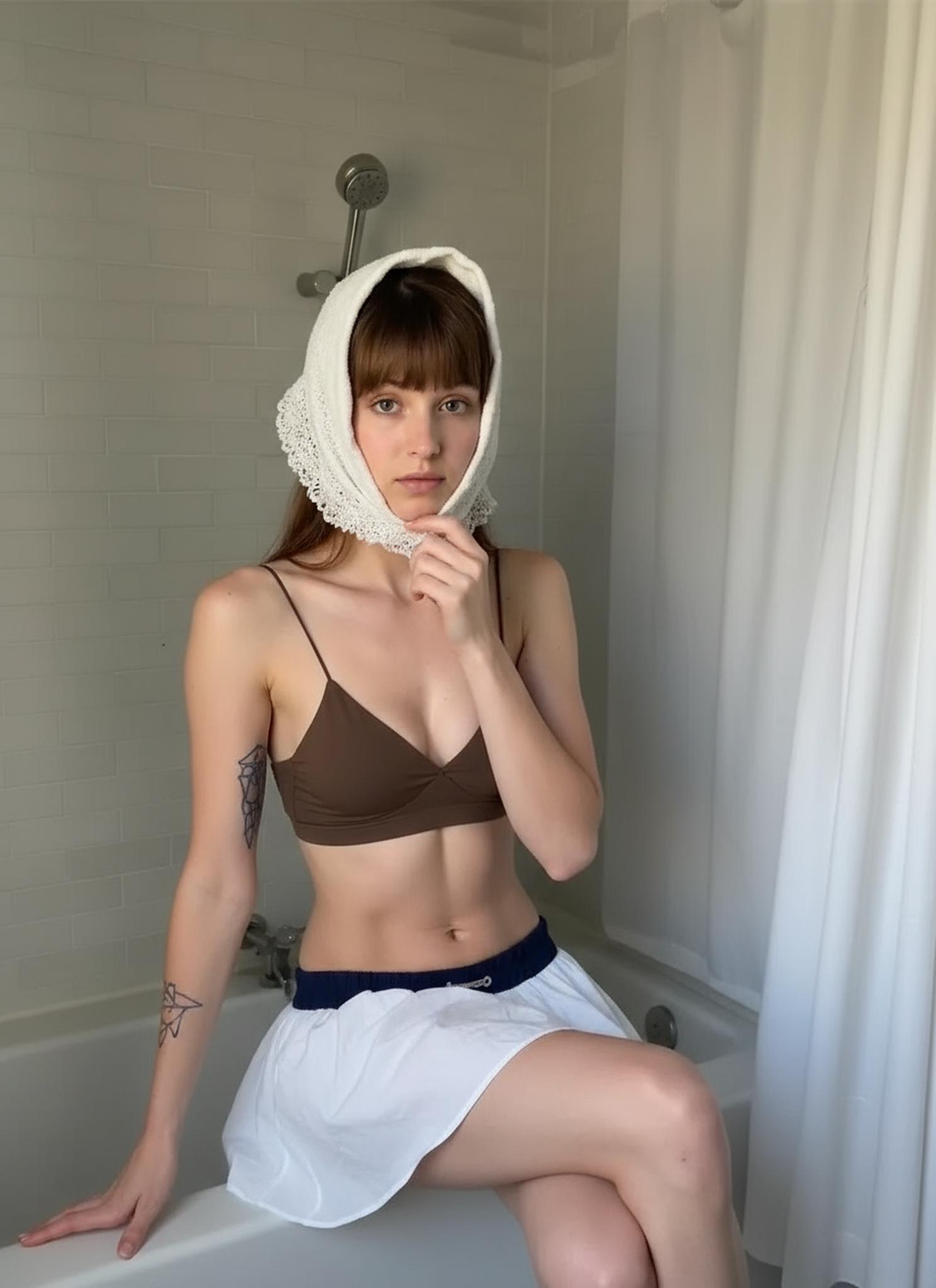 AI pose change for lingerie models