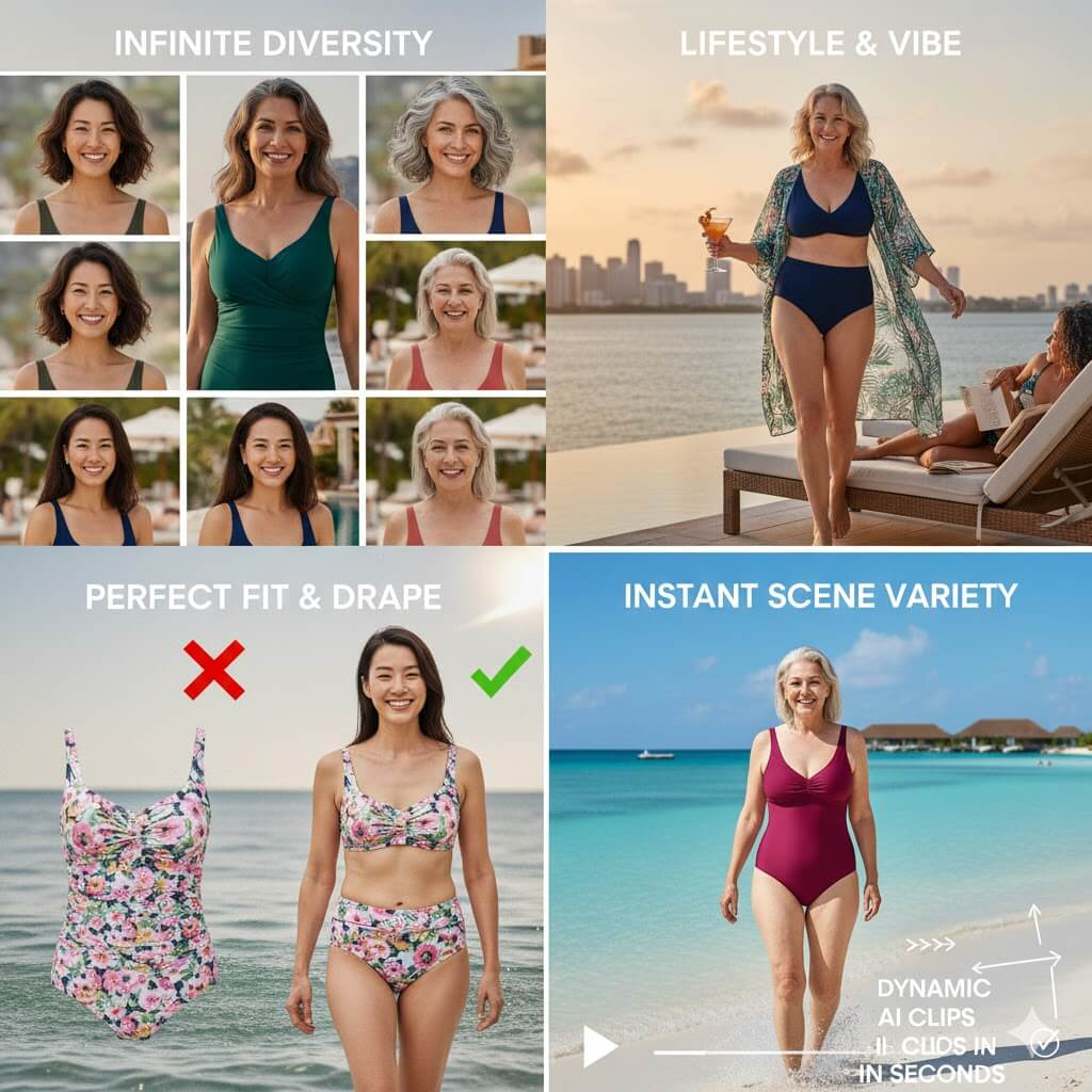 AI Bikini Generators for mature and senior models
