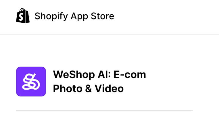 WeShop AI with Shopify