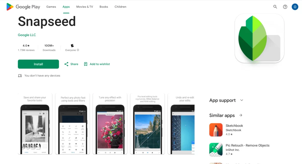 clipboard-image-1770794879 – WeShop AI Blog screenshot of free filter app snapseed