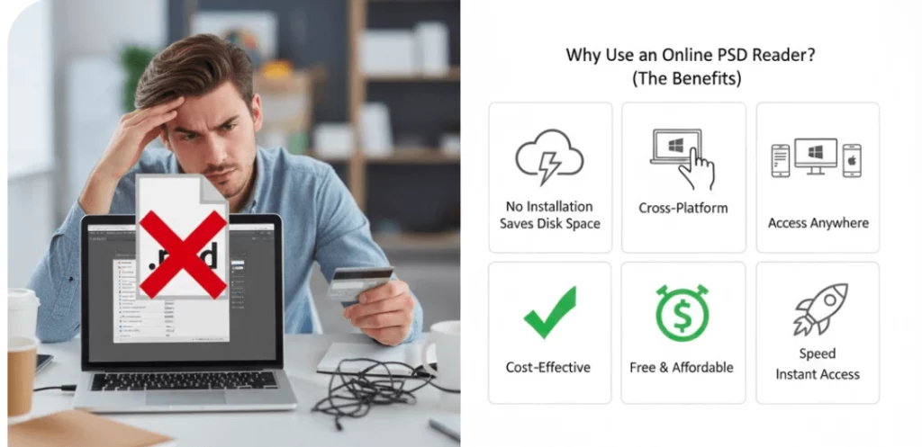 illustration of Open PSD File Online