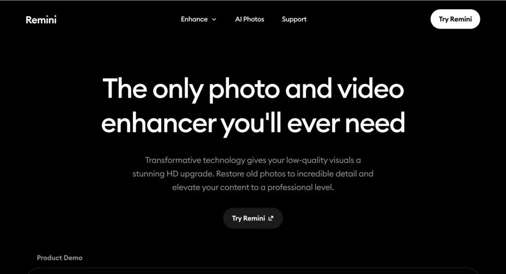 clipboard-image-1770876446 – WeShop AI Blog screenshot of unblur an image on remini
