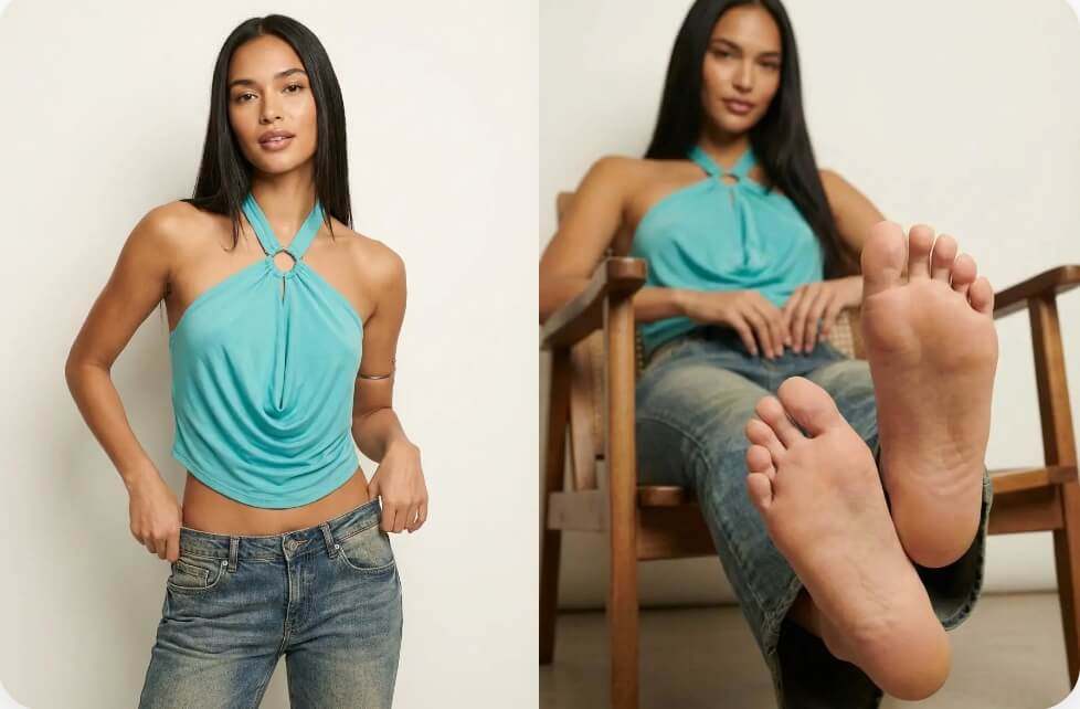 ai feet image generated on weshop ai