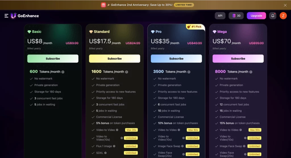 screenshot of GoEnhance AI