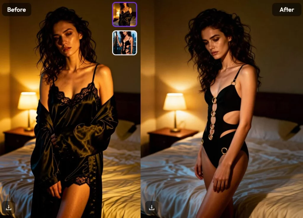 ai clothes changer image generated on weshop ai