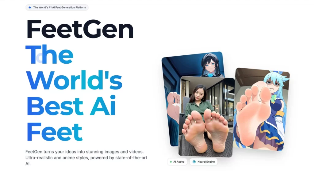 screeshot of feetgen