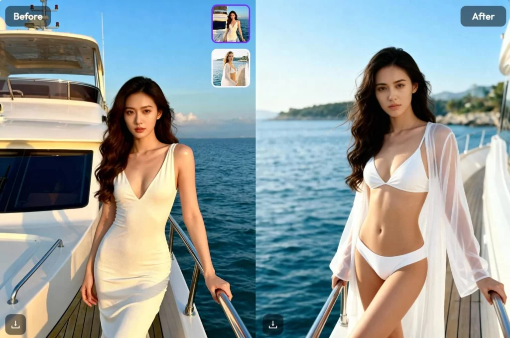 ai clothes changer image generated on weshop ai