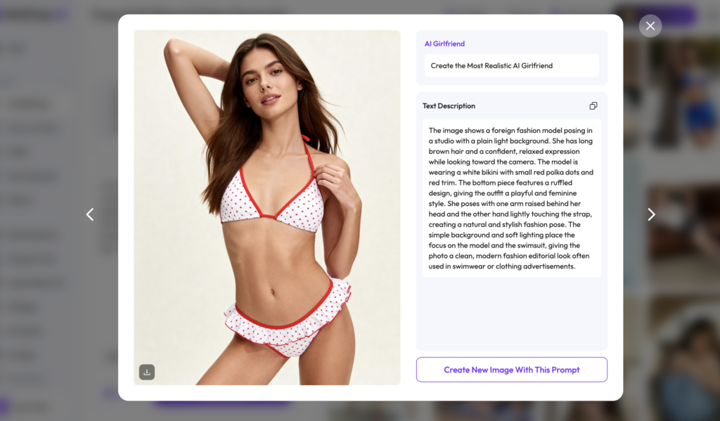 image-20 – WeShop AI Blog AI girlfriend model in bikini generated with WeShop AI Free AI Girlfriend Online Generator, realistic image creation example