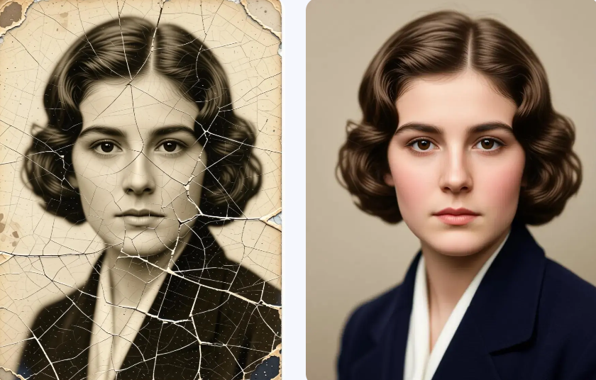 A before and after comparison showing a woman walking on a street where a person in the background is seamlessly removed using FireRed Image Edit.