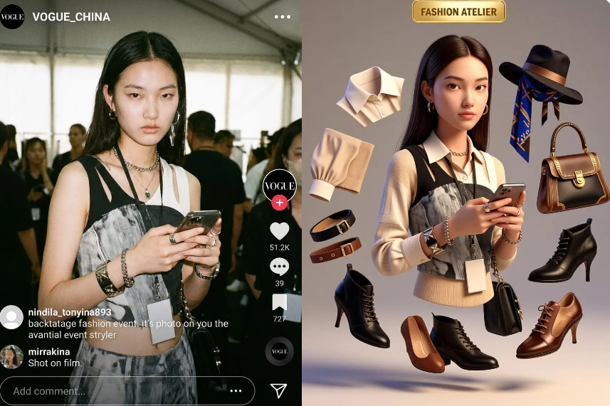 A high-resolution close-up portrait of a woman wearing sunglasses, showcasing the realistic skin textures and detail preservation possible with FireRed Image Edit.