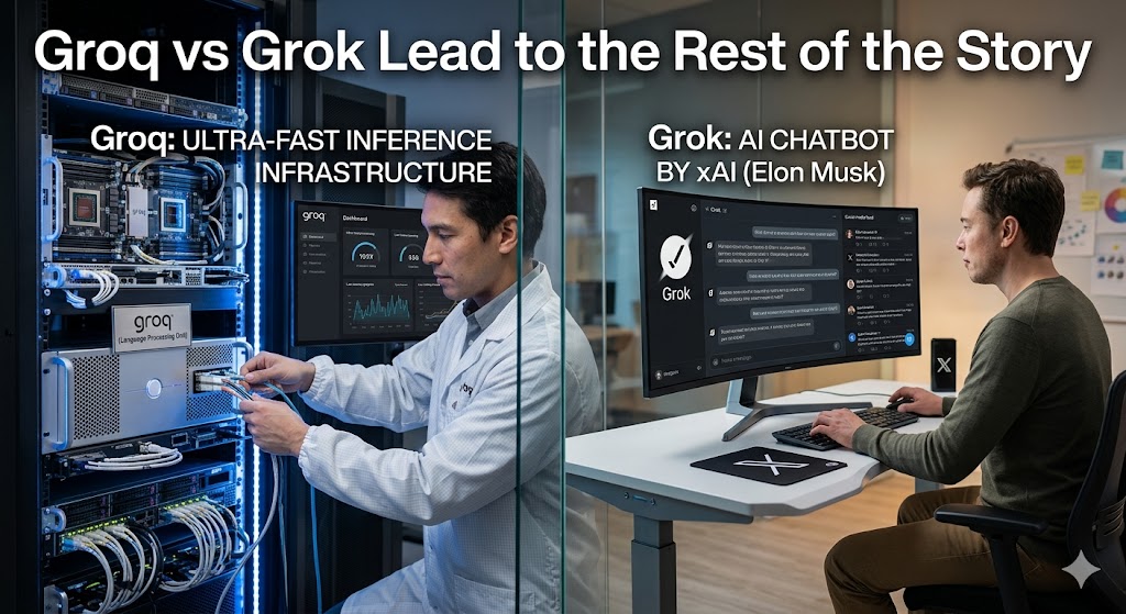 Groq vs Grok Lead to the Rest of the Story