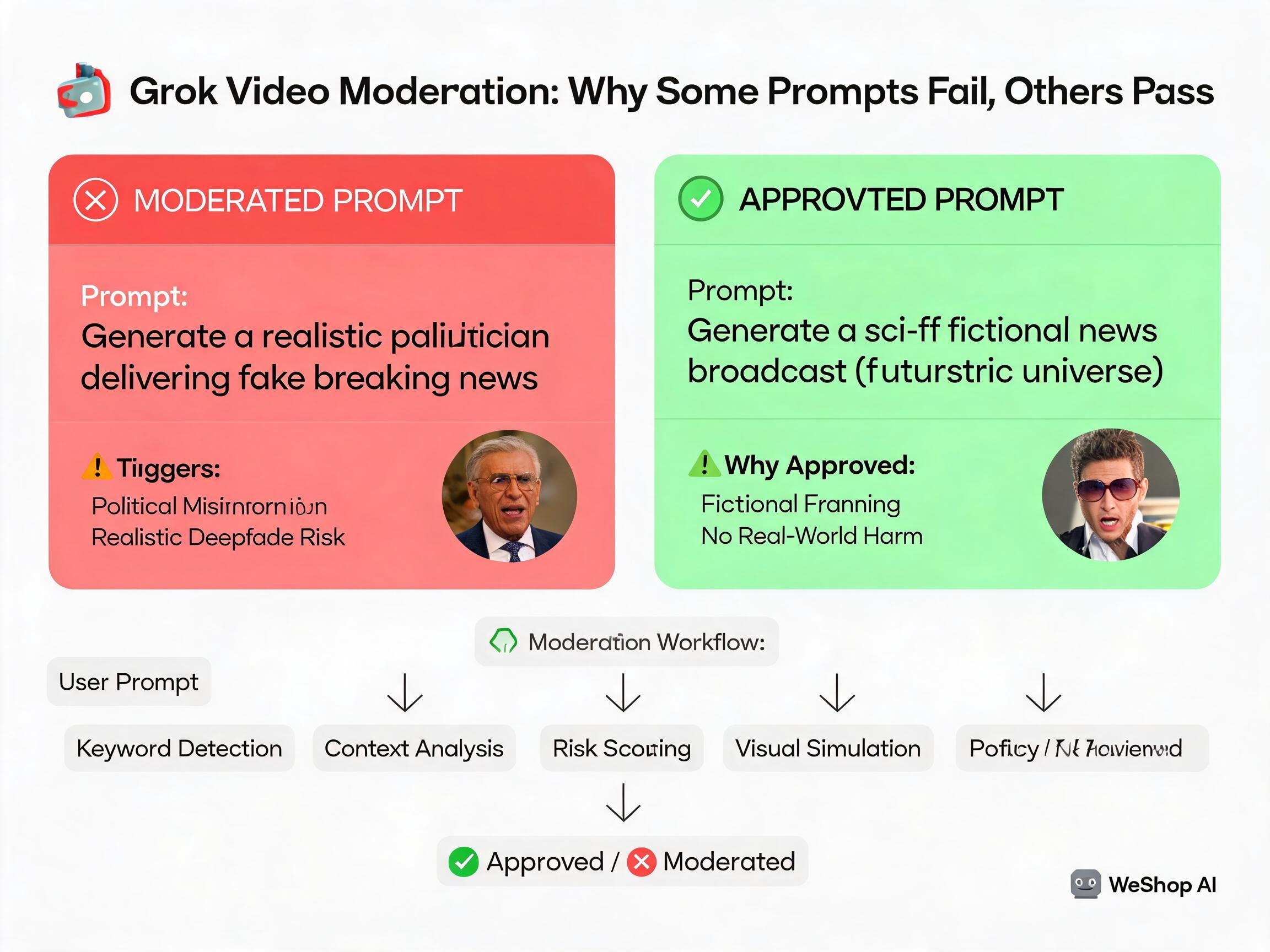 Grok Video Moderation: Why Some Prompts Fail, Other Pass