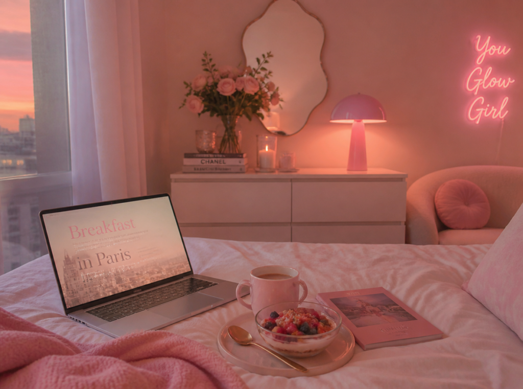 soft pink aesthetic
Instagram vibe
cozy lighting
dreamy atmosphere
clean composition
Pinterest style