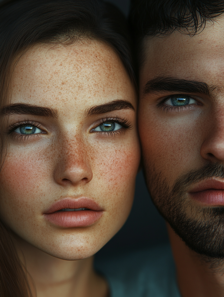 mixed face made by Midjourney
