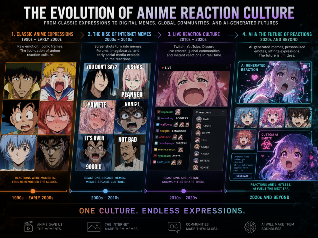 Anime meme gaming culture scene with Twitch chat overlays, streamer setup, Discord aesthetics, colorful RGB lighting, exaggerated online reaction energy, cinematic internet atmosphere