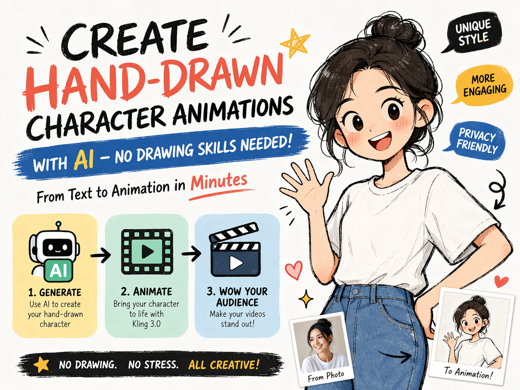 create hand-drawn character animation