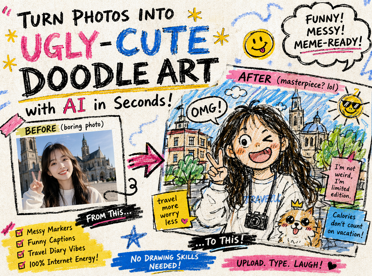 ugly- cute doddle art made by gpt painting