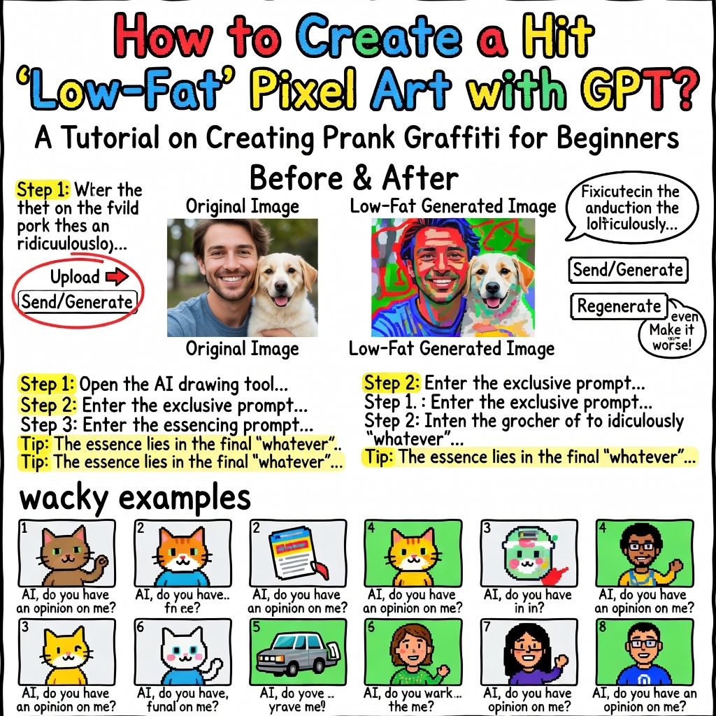 how to create a hit low-fat pixel art with gpt