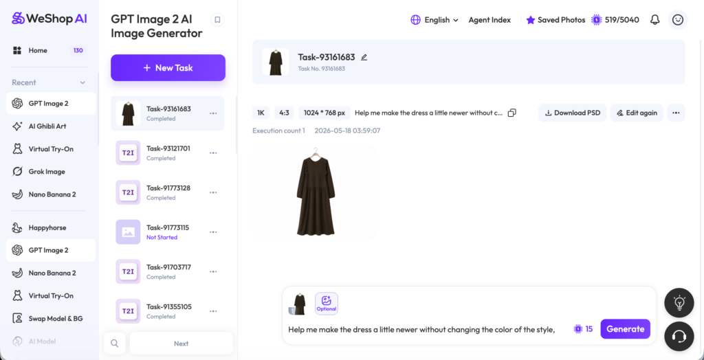 image – WeShop AI Blog Transform the wrinkled dress into a new look through AI