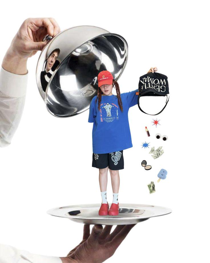 itv10 – WeShop AI Blog A surreal fashion product-style image showing a person standing on a plate with floating accessories, a reflective bowl, and minimal white background, representing creative image-to-video use cases.