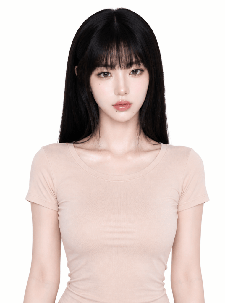 Original portrait used to create a K-pop concert screen AI transformation