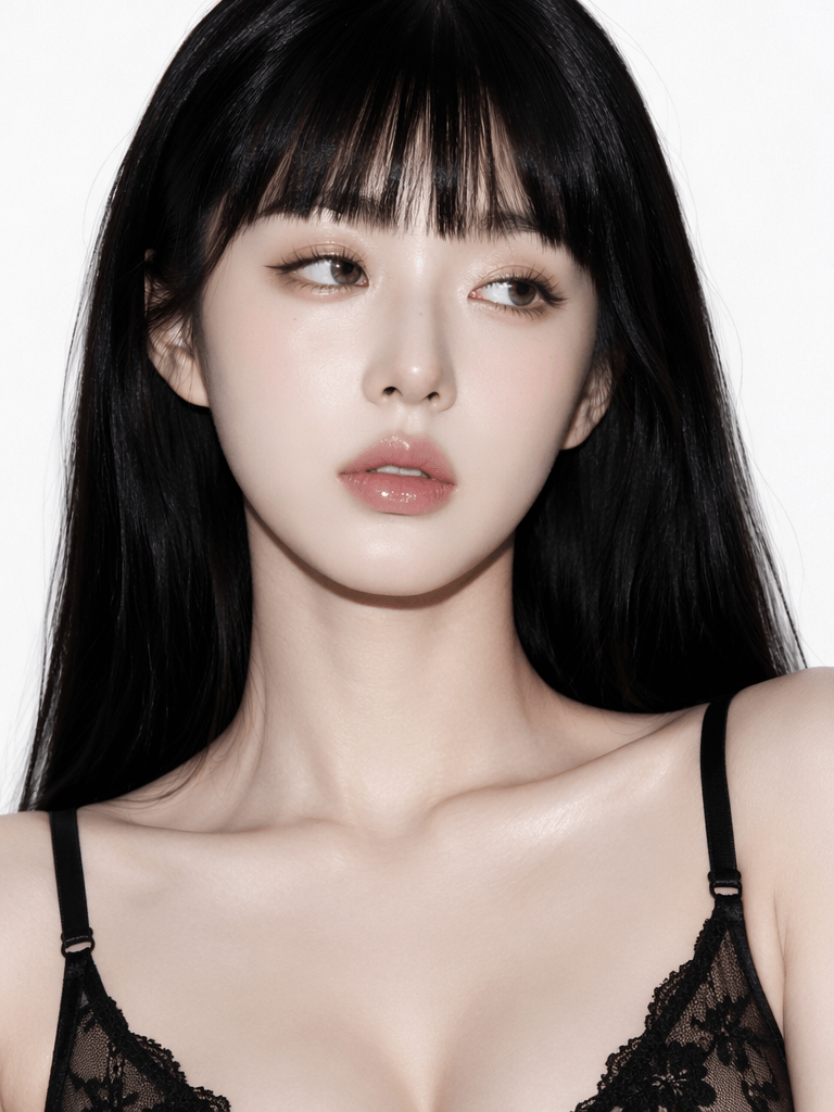 Original portrait reference used to create a Korean-style AI fashion character for virtual try-on.