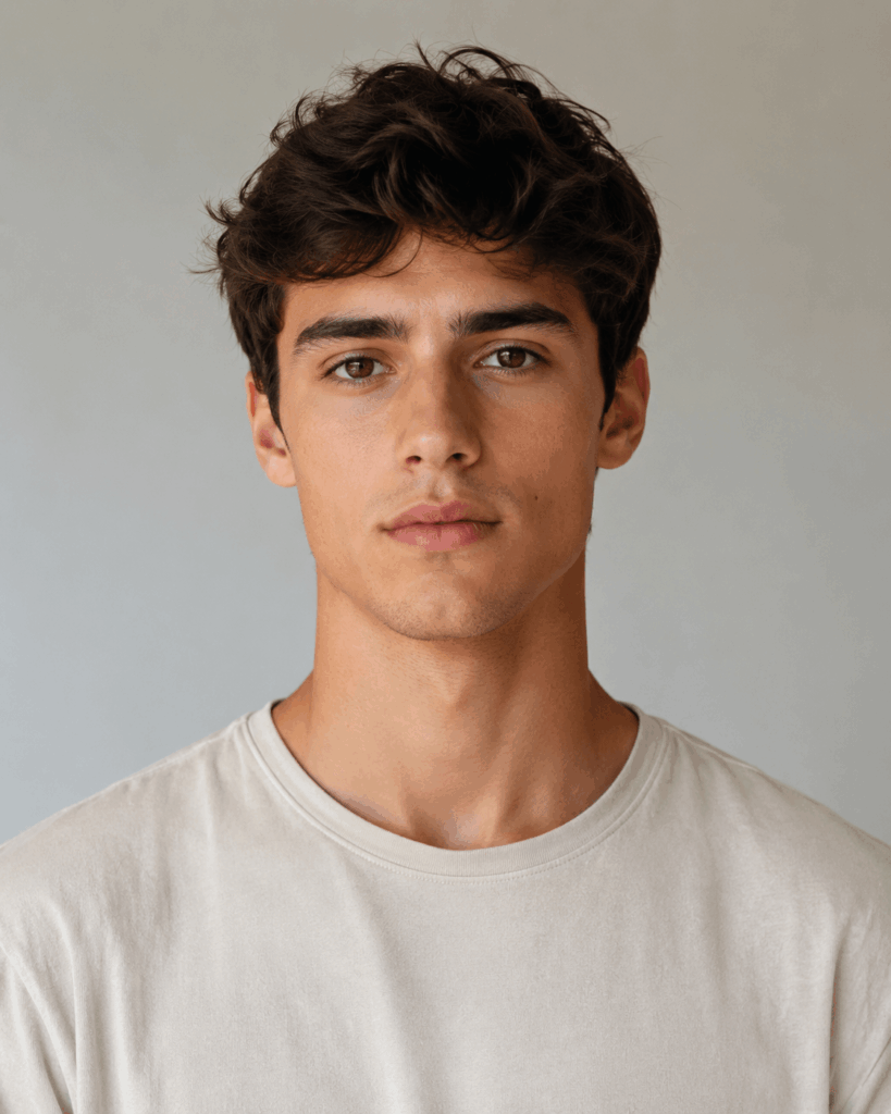 世界杯3 – WeShop AI Blog Clean portrait photo used as a single-person reference image for AI football avatar and poster generation.
