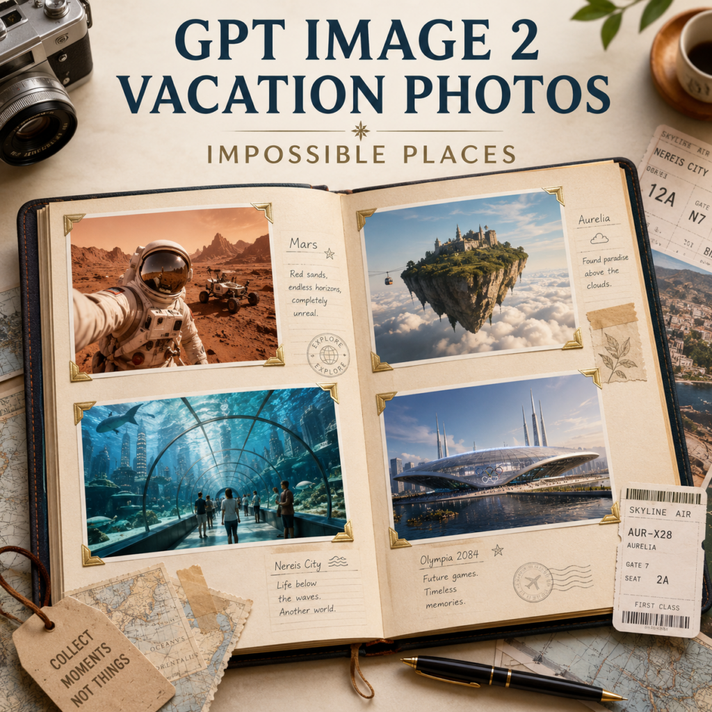 15564C8F-F602-40B5-B364-266FE39A3F5C – WeShop AI Blog GPT Image 2 Vacation Photos showcasing impossible travel destinations, including Mars, underwater cities, floating islands, and future worlds.