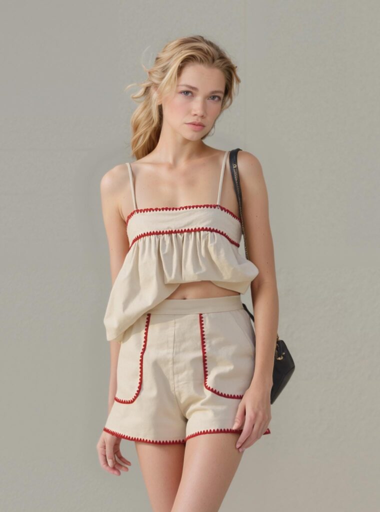 68426be1096c3149ca6e017c_final – WeShop AI Blog Fashion portrait after AI Design Repair restores the top straps while keeping the model, clothing, and background consistent