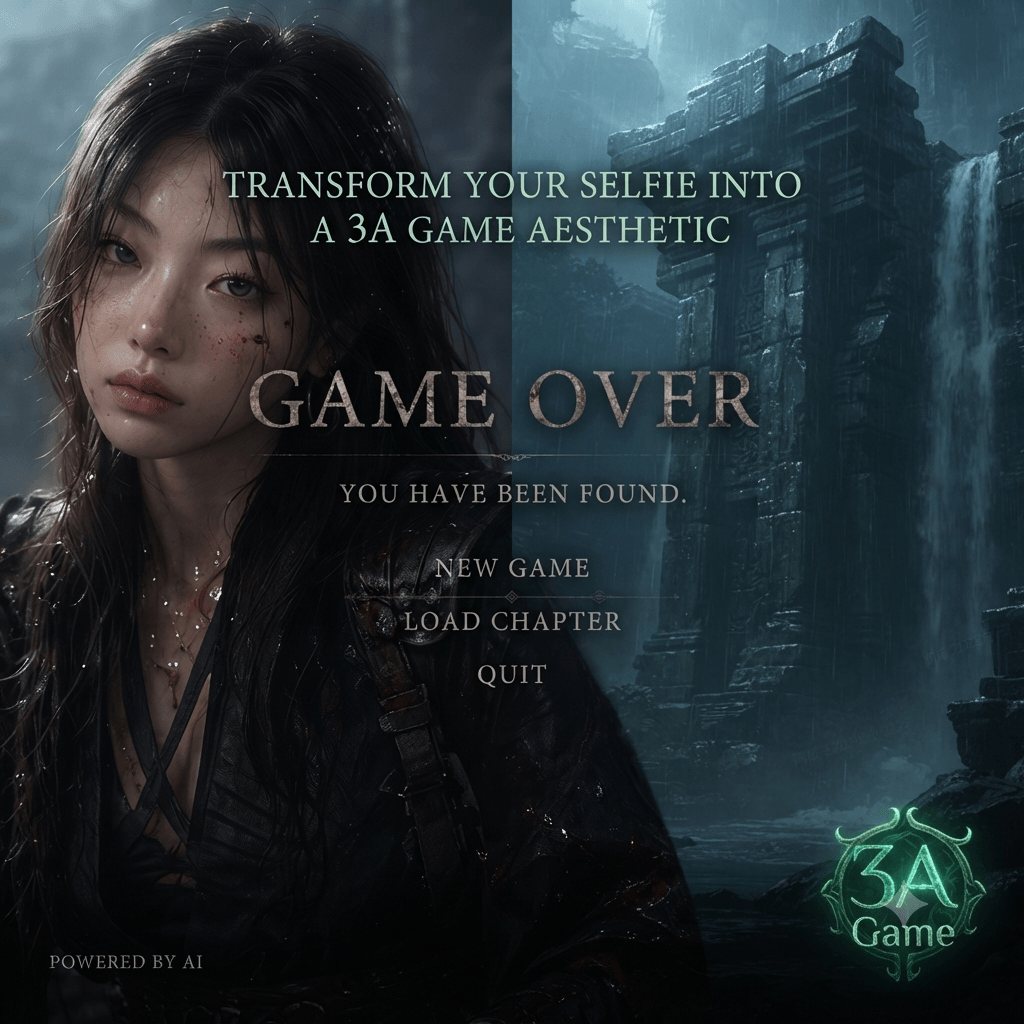 transform your simple selfies into a 3A game failure screen