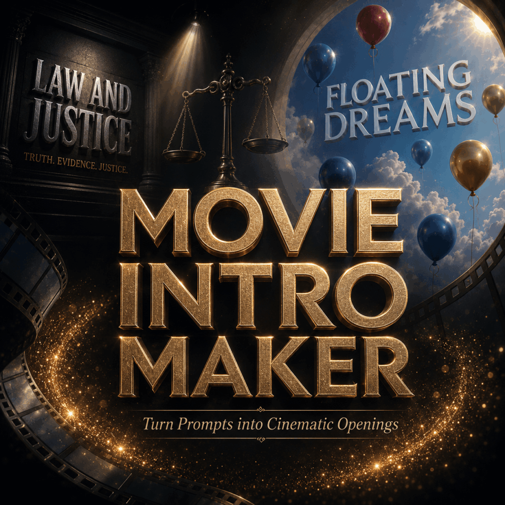 Movie Intro Maker Cinematic Opening Generator – WeShop AI Blog Movie Intro Maker hero image with cinematic gold title text, film reel, dramatic lighting, and sample movie opener scenes.