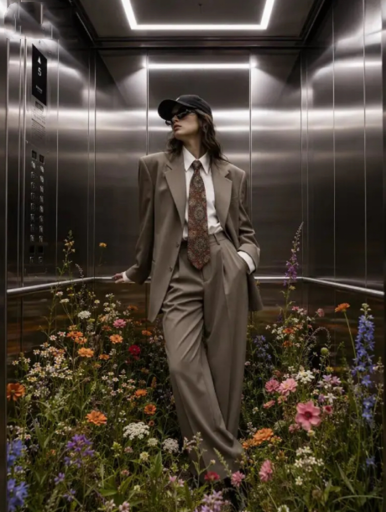Dancing Girl Video Generator example showing a fashion portrait transformed into a short AI dance video.